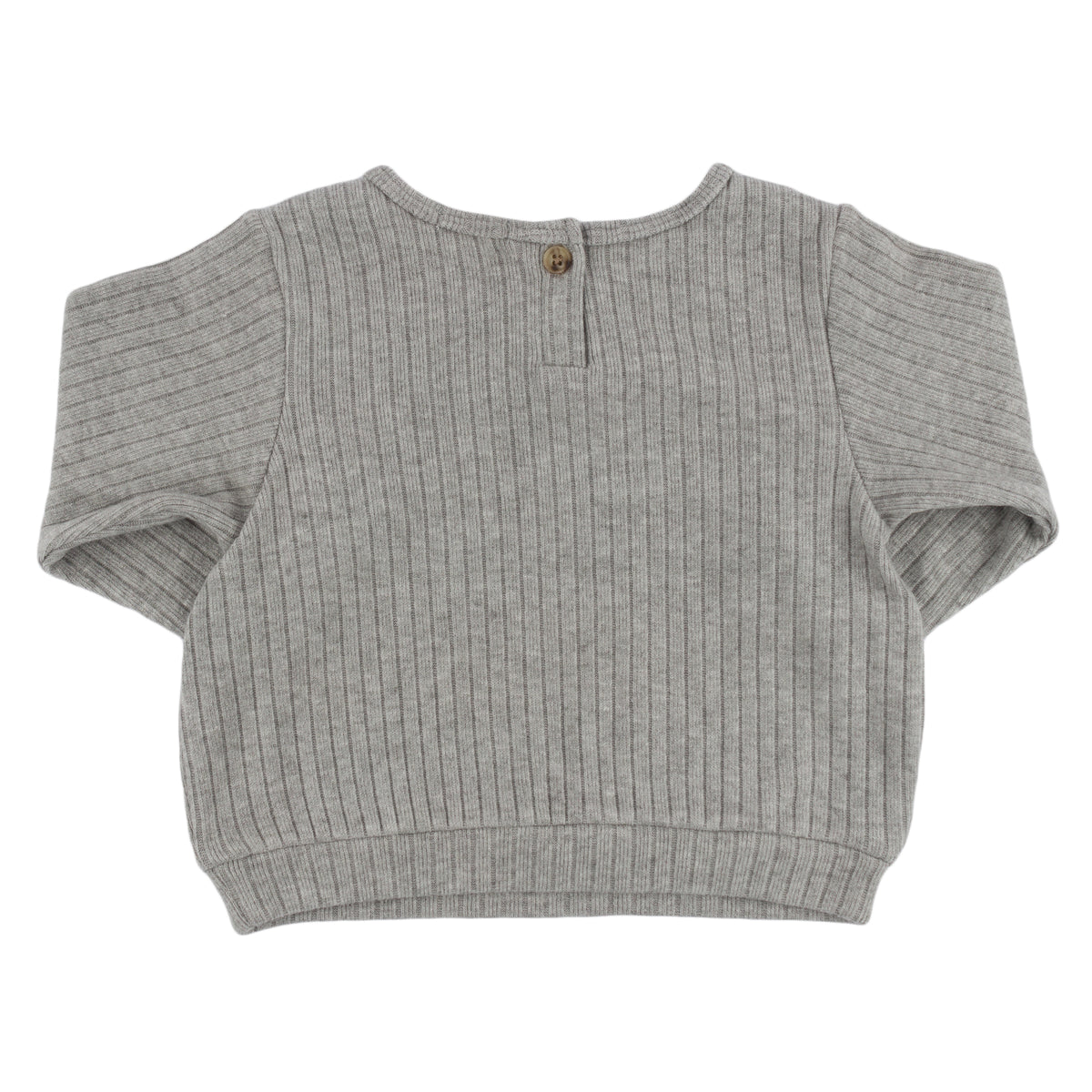 oh baby! Wide Rib Fuzzy Knit Brooklyn Boxy Sweater - Back