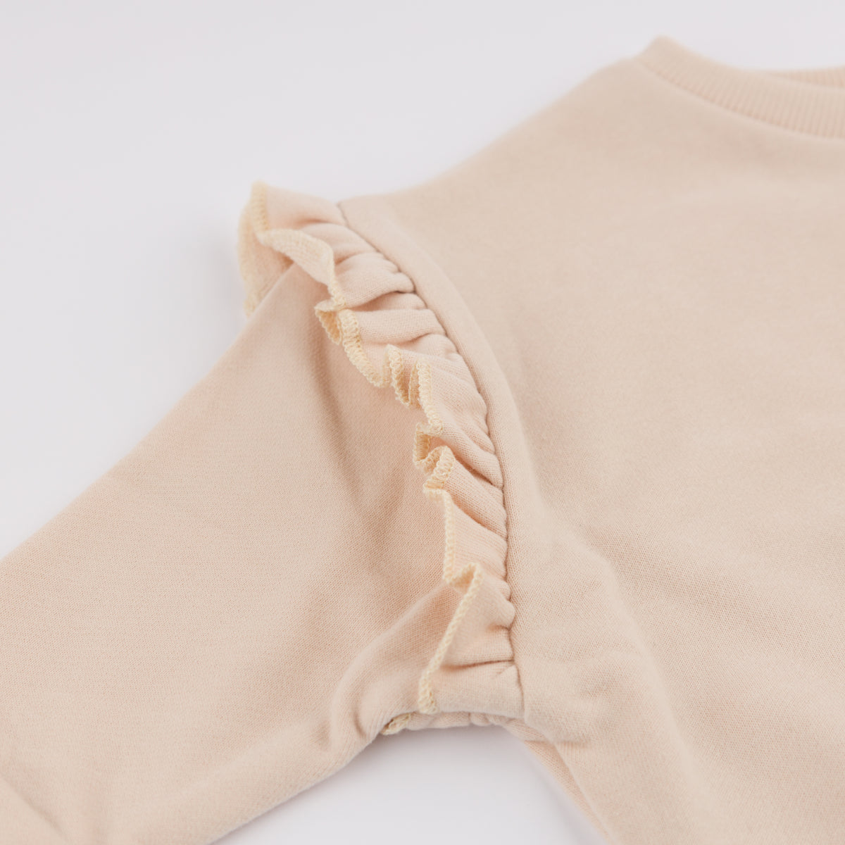 oh baby! Millie Slouch Sweatshirt - Deer Applique - Pale Pink