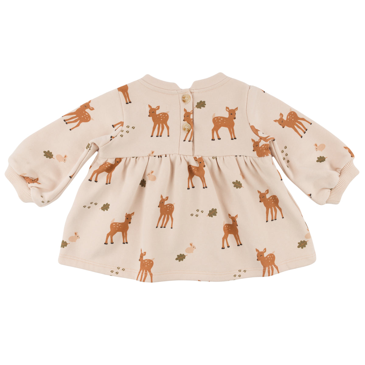 oh baby! Josephine Dress - Deer Print - Pale Pink