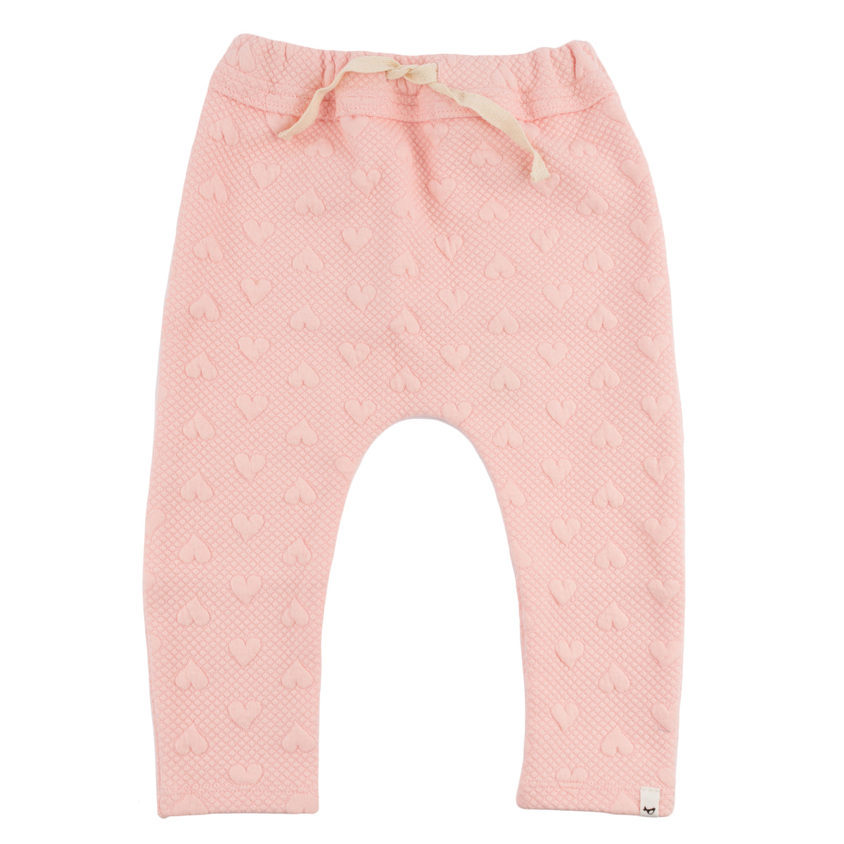 oh baby! Brooklyn Jogger - Pucker Hearts - Pale Pink