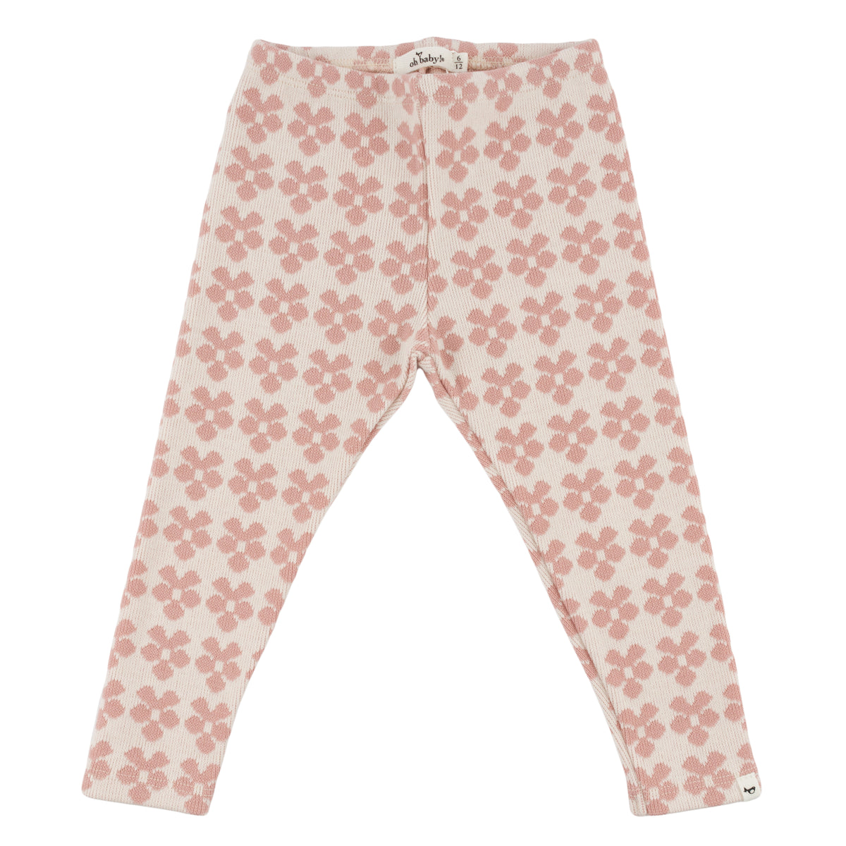 oh baby! Double Knit Legging - Mod Flowers - Blush