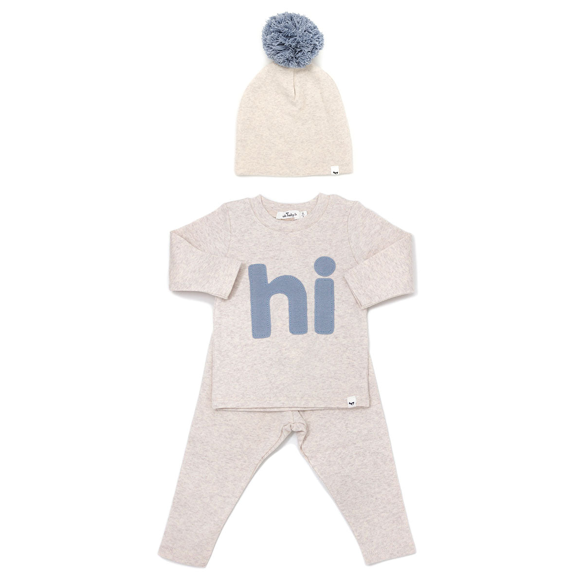 oh baby! "hi" Welcome Gift Set - Fog